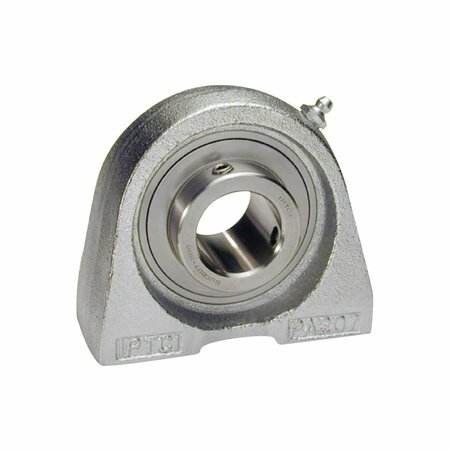 IPTCI Tap Base Pillow Block Ball Brg Unit, .875 in Bore, Nkl Plated Hsg, Stainless Insert, Set Screw Lock SUCNPPA205-14